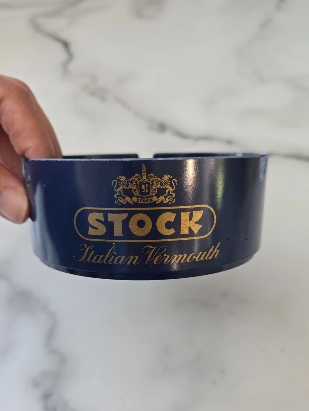 Vintage Stock Italian Brandy Liqueurs Vermouth Promotional Bar Ashtray